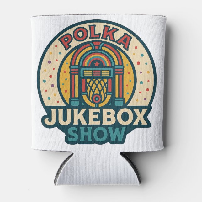 Polka Jukebox Logo Can Cooler Dosenkühler (Vorderseite)