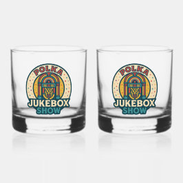 Polka Jukebox Logo Drinkware Set Whiskyglas