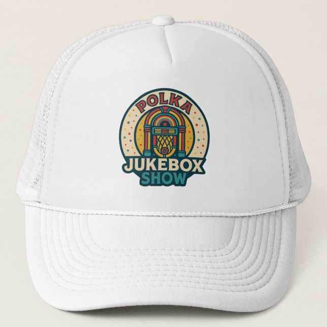 Polka Jukebox Logo Hat Truckerkappe (Vorderseite)