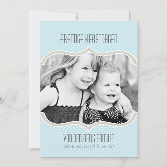 Polka Kaart van de Vakantie Kerstmis Dot (Vorderseite)