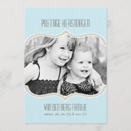 Polka Kaart van de Vakantie Kerstmis Dot