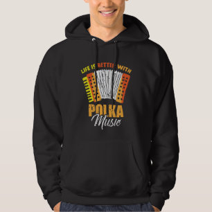 Polka Music Accordion Polnischer Tanz Hoodie