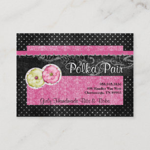 Polka-Paar-mollige Visitenkarten Visitenkarte