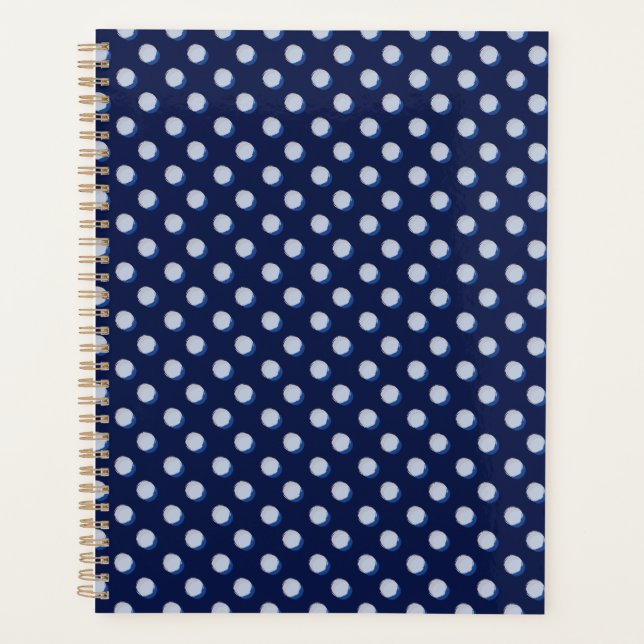 Polka Play Navy Blue Planer (Vorderseite)