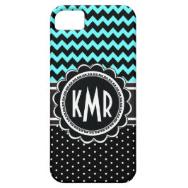 Polka-Punkt-Glamour-Retro elegantes Zickzack Case-Mate iPhone Hülle