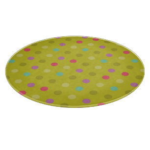 Polka-Punkt-Hintergrundmuster Schneidebrett