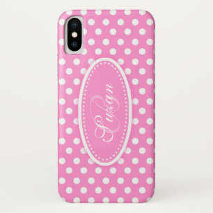 Polka-Punkt mit dem Namen "Soft Pink Iphone Case" title_seo2