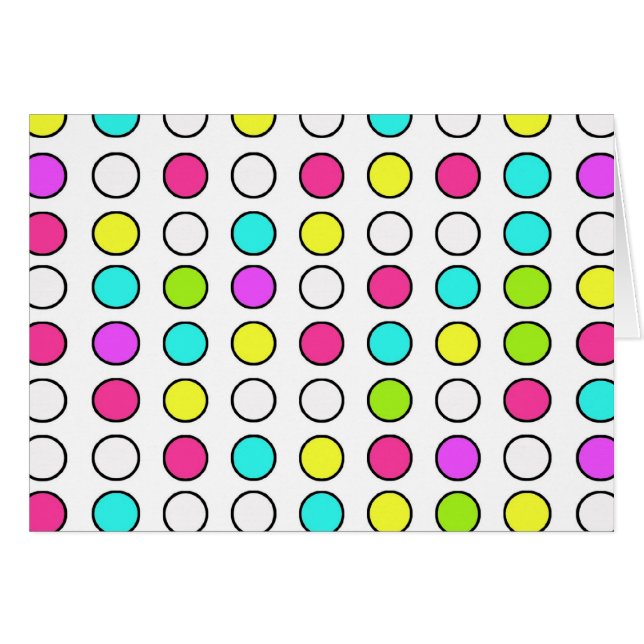 Polka-Punkt-Muster-Rosa-aquamarines Limones grünes (Vorderseite (Horizontal))