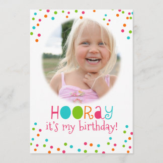 Polka-Punkt-Party-Hooray Einladung