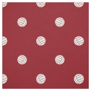 Polka-Punkt-Volleybälle auf rotem oder JEDEM Hinte Stoff