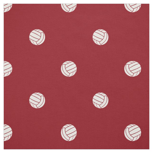 Polka-Punkt-Volleybälle auf rotem oder JEDEM Hinte Stoff (Muster)