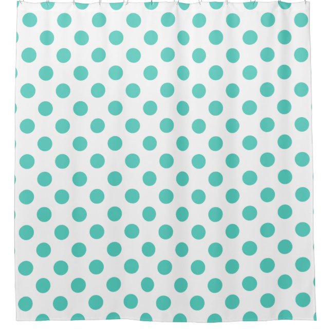 Polka-Punkte Duschvorhang (Vorderseite)