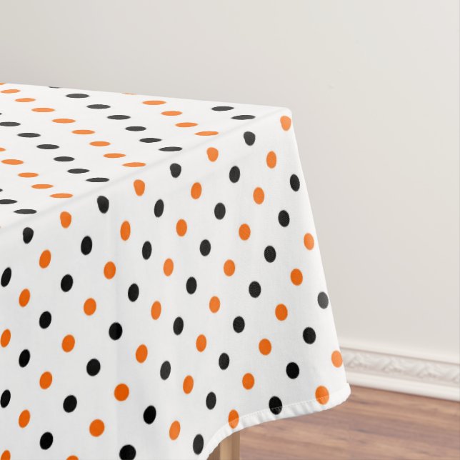 Polka-Punkte halbkreisförmig Tischdecke (Beispiel)