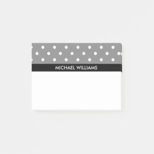 Polka Punkte mit schwarzen Streifen Post-it Klebezettel