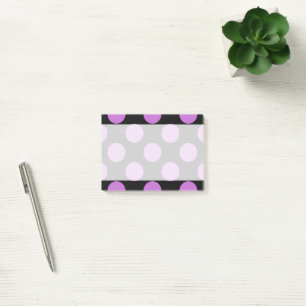 Polka-Punkte, Punkte (gepunktetes Muster) - Lila S Post-it Klebezettel