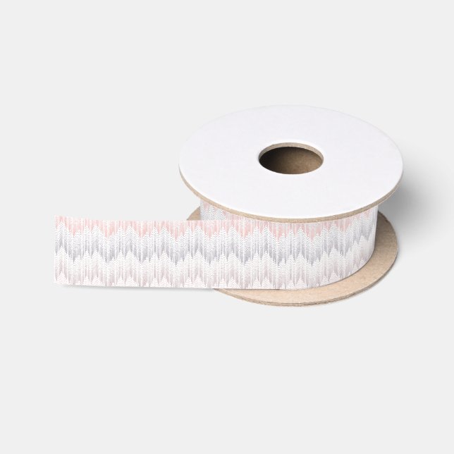 Polka punktiertes Bergspitze-Muster Satinband (Spule)