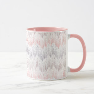 Polka punktiertes Bergspitze-Muster Tasse