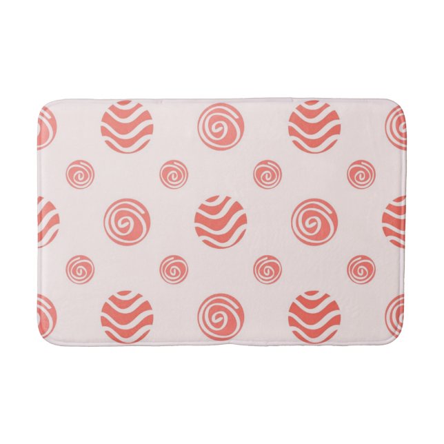 Polka-Punktmuster Badematte (Vorderseite)