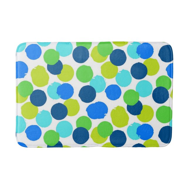 Polka-Punktmuster Badematte (Vorderseite)