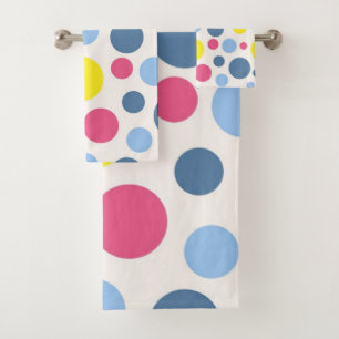 Polka-Punktmuster Badhandtuch Set