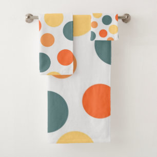 Polka-Punktmuster Badhandtuch Set