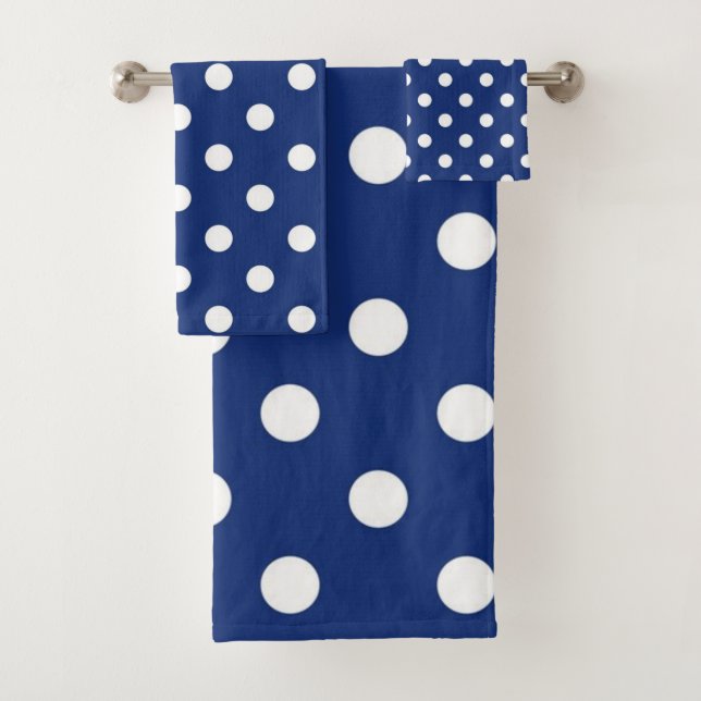 Polka-Punktmuster Badhandtuch Set (Insitu)