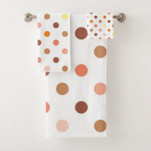 Polka-Punktmuster Badhandtuch Set