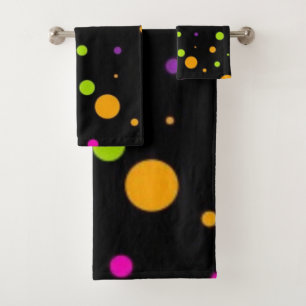 Polka-Punktmuster Badhandtuch Set
