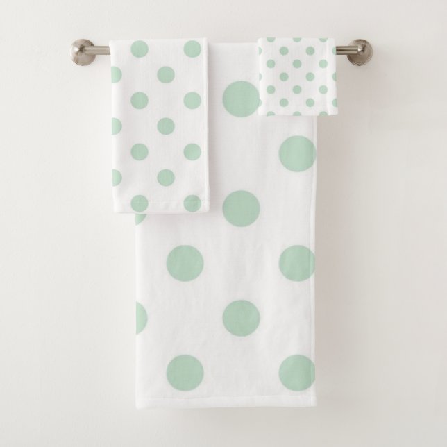 Polka-Punktmuster Badhandtuch Set (Insitu)