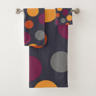 Polka-Punktmuster Badhandtuch Set