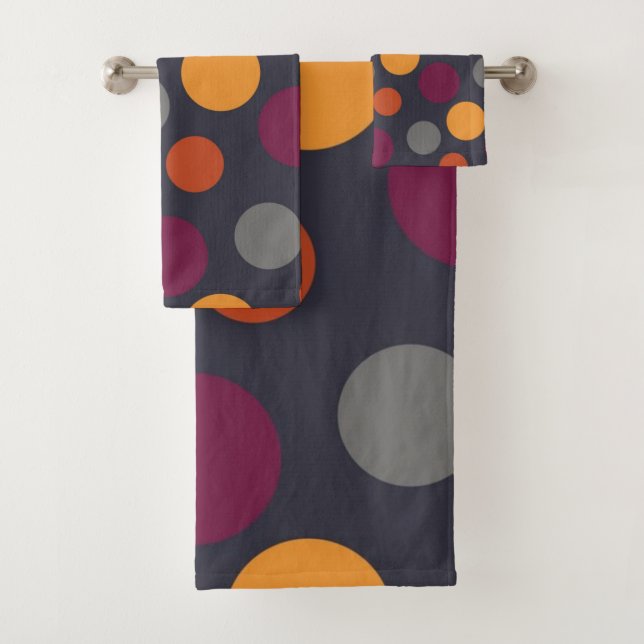 Polka-Punktmuster Badhandtuch Set (Insitu)