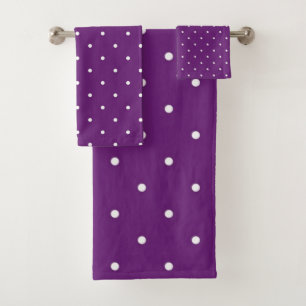 Polka-Punktmuster Badhandtuch Set