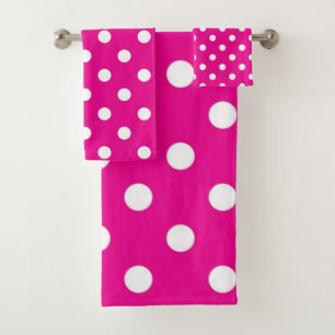 Polka-Punktmuster Badhandtuch Set