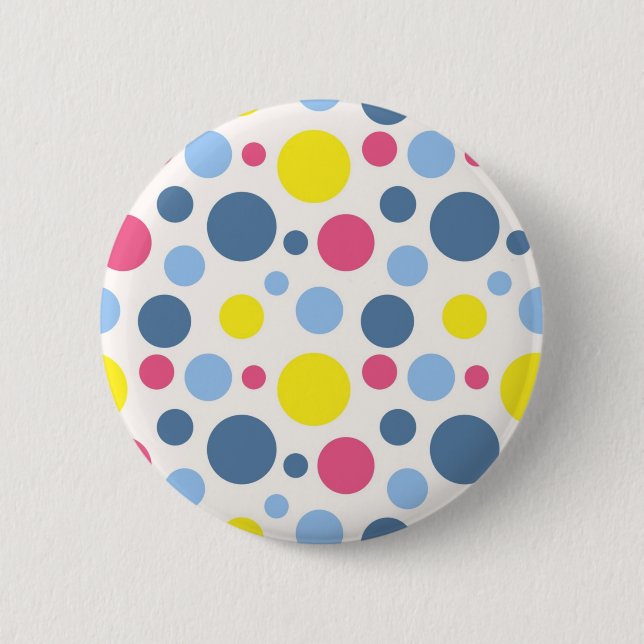 Polka-Punktmuster Button (Vorderseite)