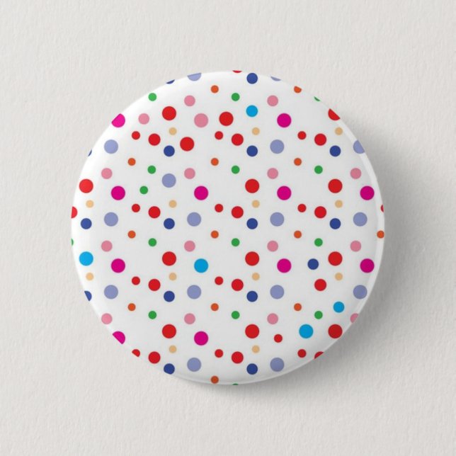 Polka-Punktmuster Button (Vorderseite)