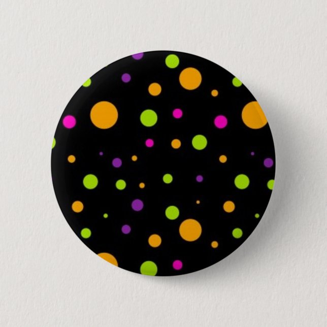 Polka-Punktmuster Button (Vorderseite)