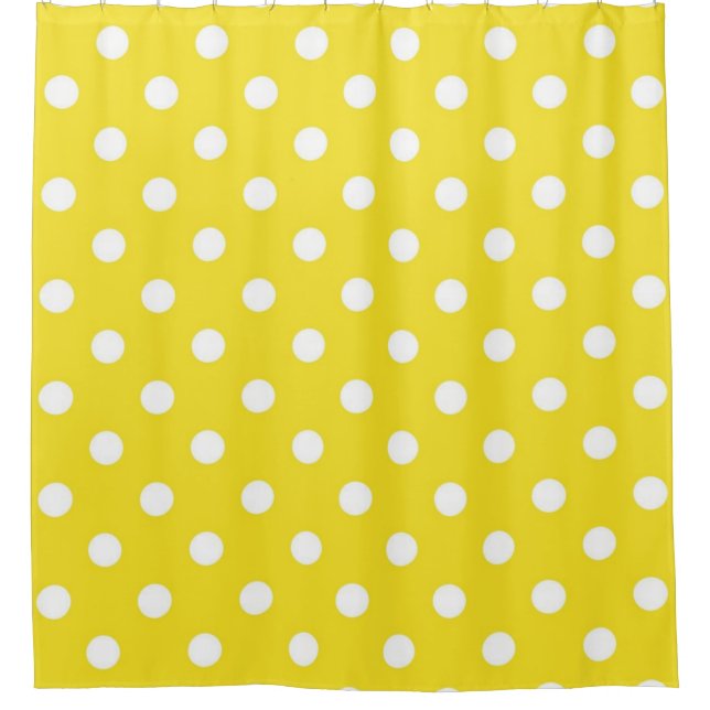 Polka-Punktmuster Duschvorhang (Vorderseite)
