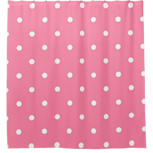 Polka-Punktmuster Duschvorhang (Vorderseite)