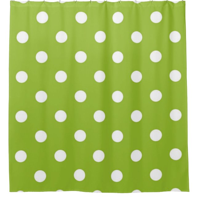 Polka-Punktmuster Duschvorhang (Vorderseite)