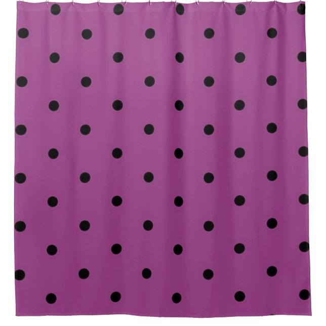 Polka-Punktmuster Duschvorhang (Vorderseite)