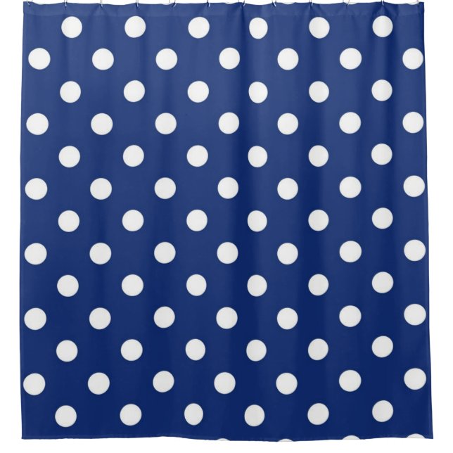 Polka-Punktmuster Duschvorhang (Vorderseite)