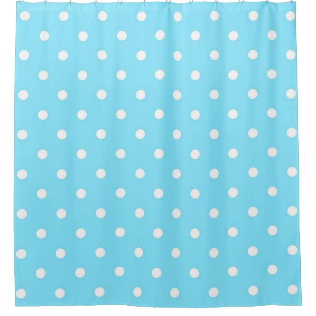 Polka-Punktmuster Duschvorhang (Vorderseite)
