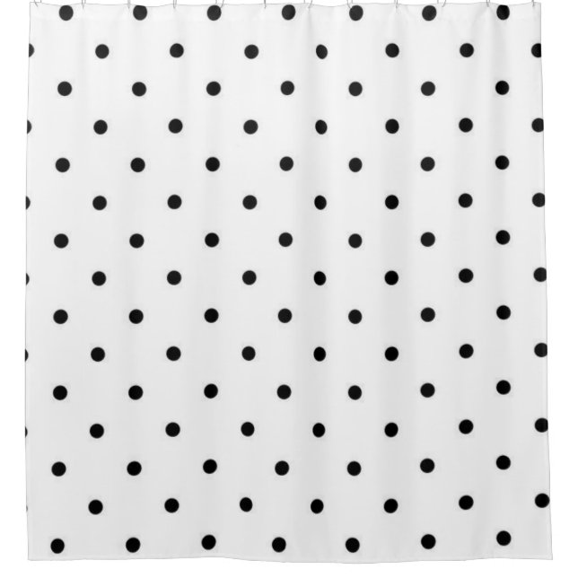 Polka-Punktmuster Duschvorhang (Vorderseite)