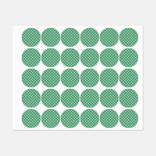 Polka-Punktmuster Etiketten