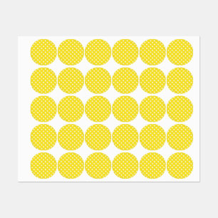 Polka-Punktmuster Etiketten