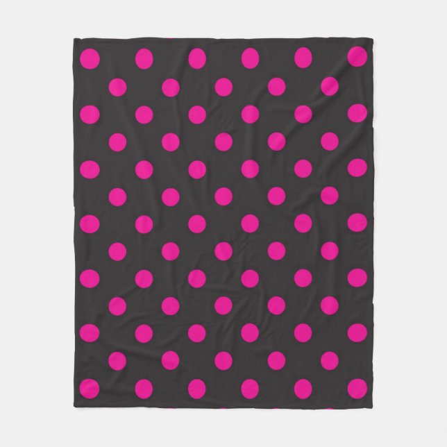 Polka-Punktmuster Fleecedecke (Vorderseite)