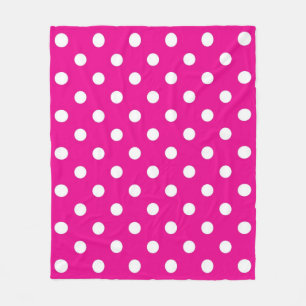 Polka-Punktmuster Fleecedecke