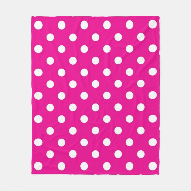 Polka-Punktmuster Fleecedecke (Vorderseite)
