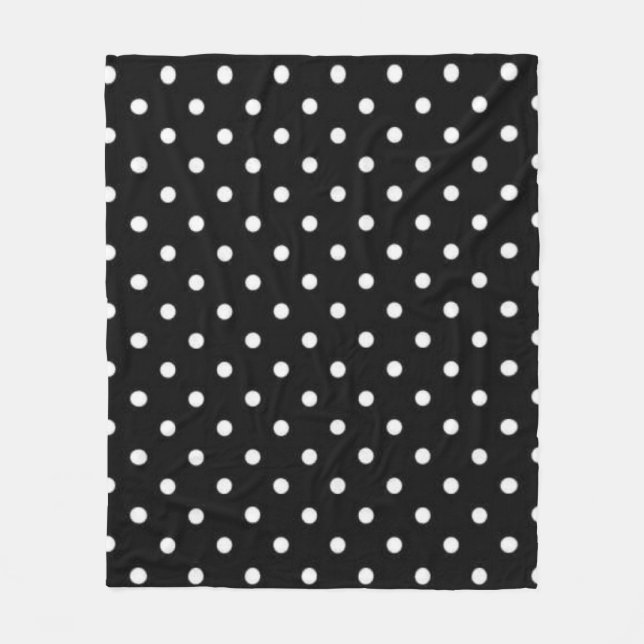 Polka-Punktmuster Fleecedecke (Vorderseite)