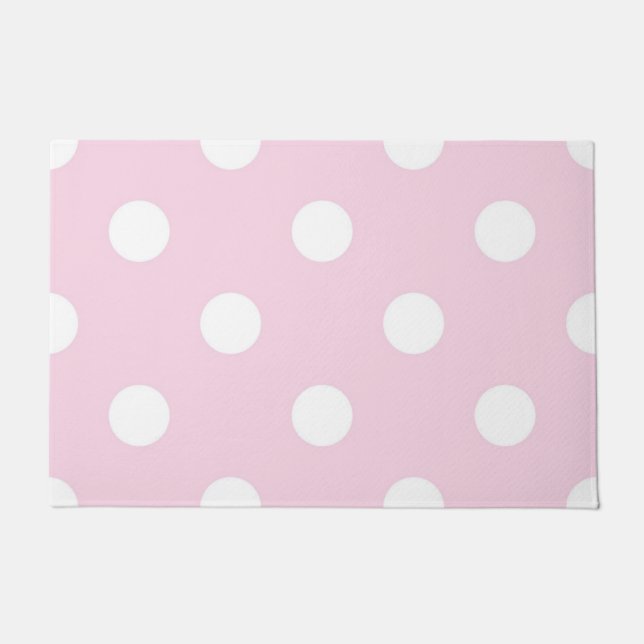 Polka-Punktmuster Fußmatte (Vorderseite)